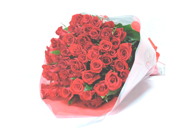 Webサイト開設周年 バラの花束 バラの花カゴ生産園直送通販店
